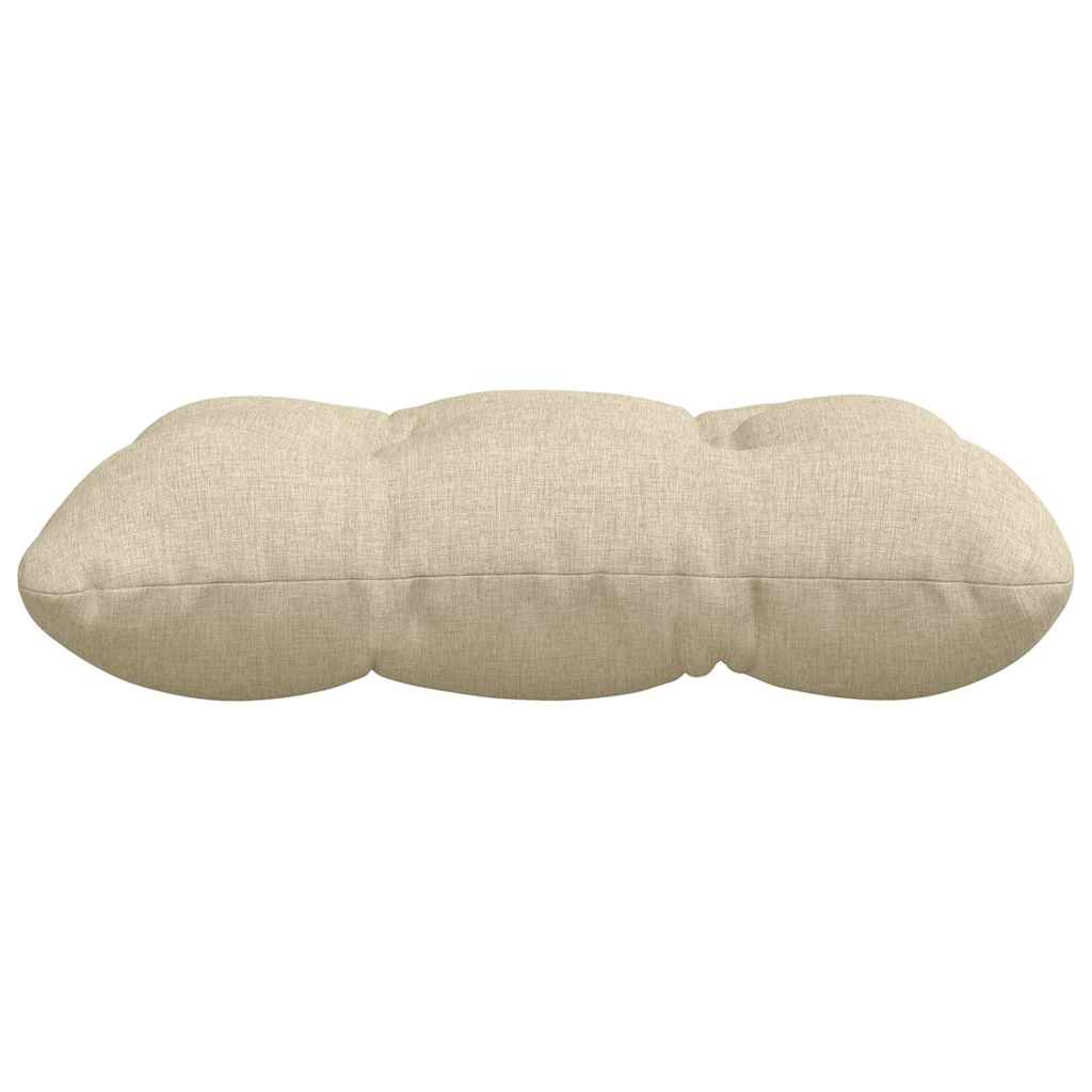Cuscini per Seduta 4 pz Tessuto Crema 40 x 40 x 12 cm