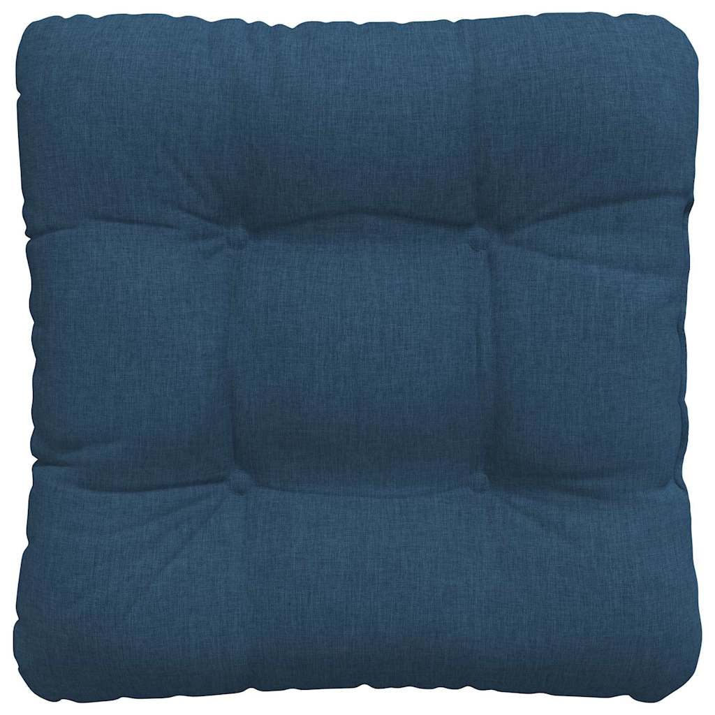 Cuscini per Seduta 4 pz Tessuto Blu 40 x 40 x 12 cm