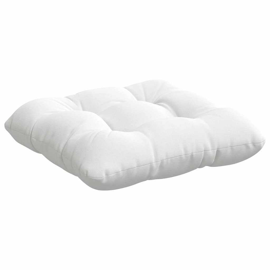 Cuscini per Seduta 4 pz Tessuto Bianco 40 x 40 x 12 cm