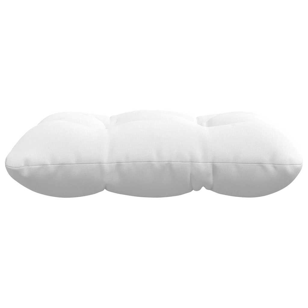 Cuscini per Seduta 4 pz Tessuto Bianco 40 x 40 x 12 cm