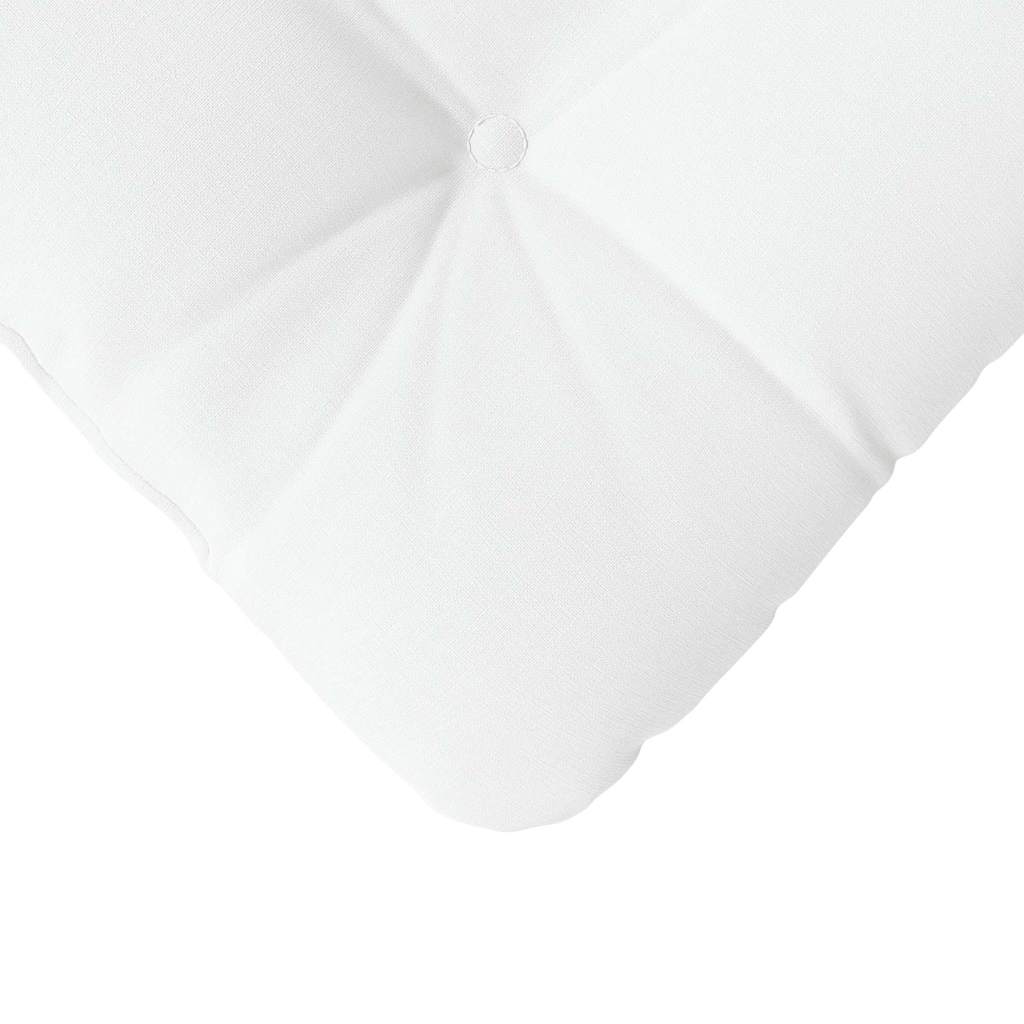 Cuscini per Seduta 4 pz Tessuto Bianco 40 x 40 x 12 cm