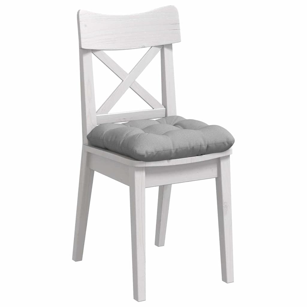 Cuscini per Seduta 4 pz Tessuto Grigio Nuvola 40 x 40 x 12 cm