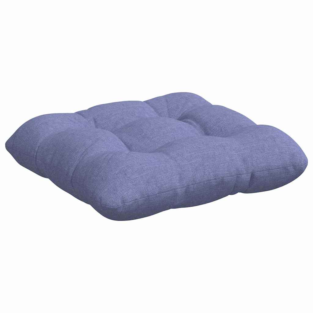 Cuscini per Seduta 4 pz Tessuto Blu jeans 40 x 40 x 12 cm