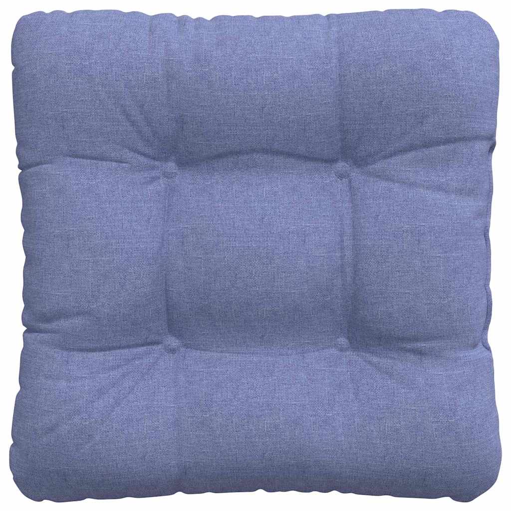 Cuscini per Seduta 4 pz Tessuto Blu jeans 40 x 40 x 12 cm