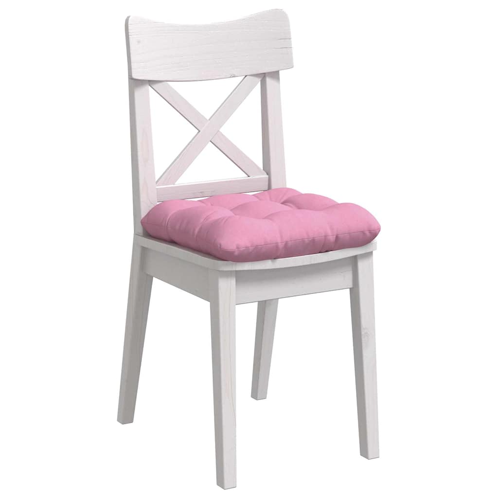 Cuscini per Seduta 4 pz Tessuto Rosa 40 x 40 x 12 cm