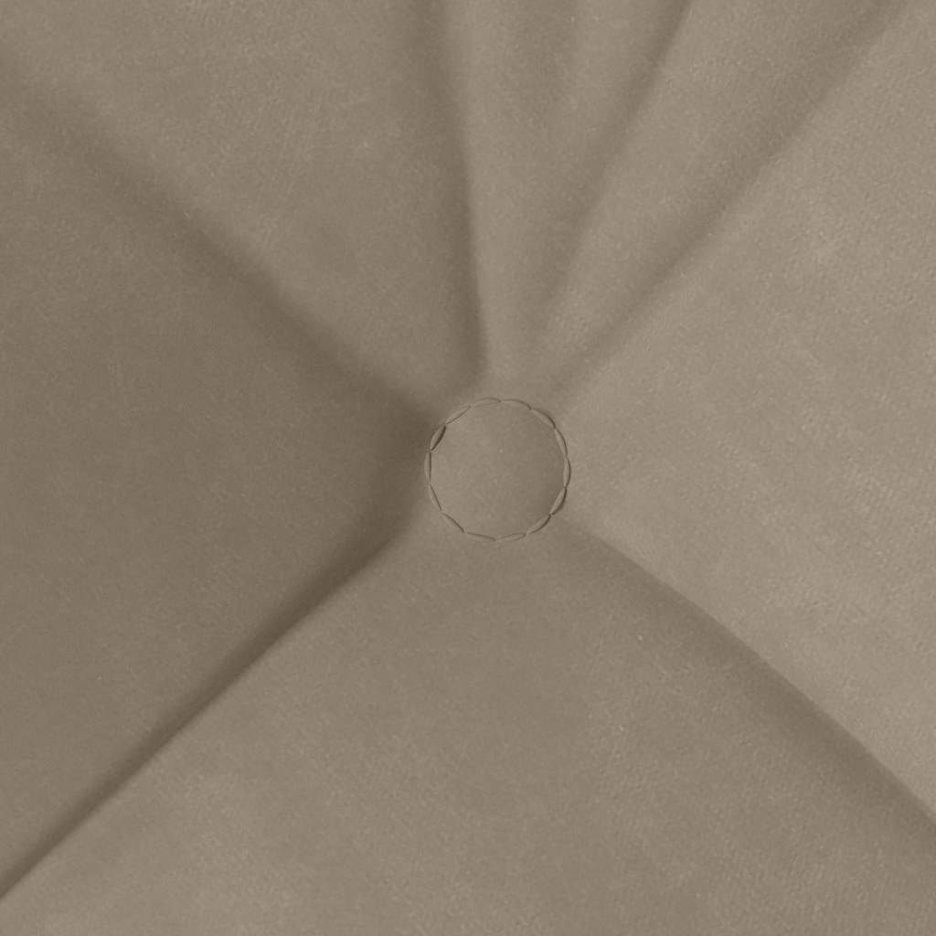 Cuscini per Seduta 4 pz Tessuto in Microfibra Tortora