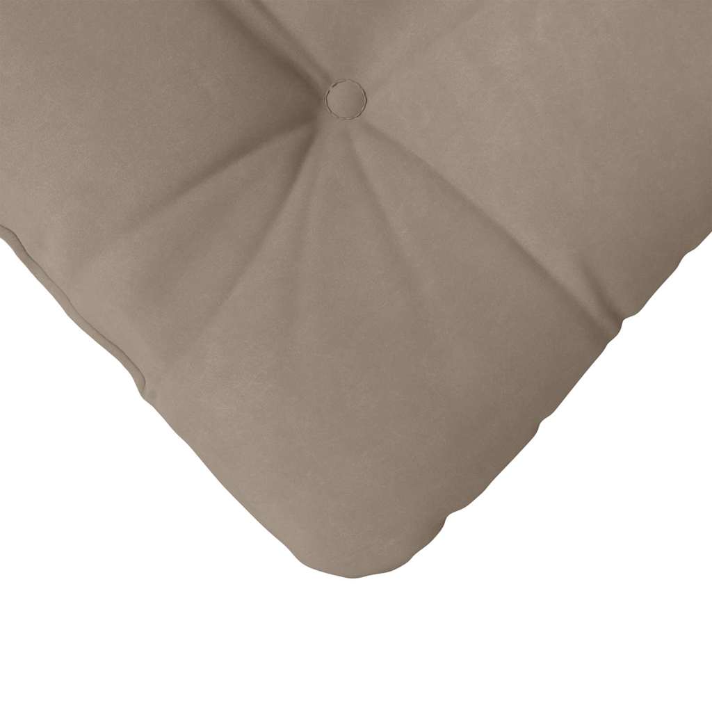 Cuscini per Seduta 4 pz Tessuto in Microfibra Tortora