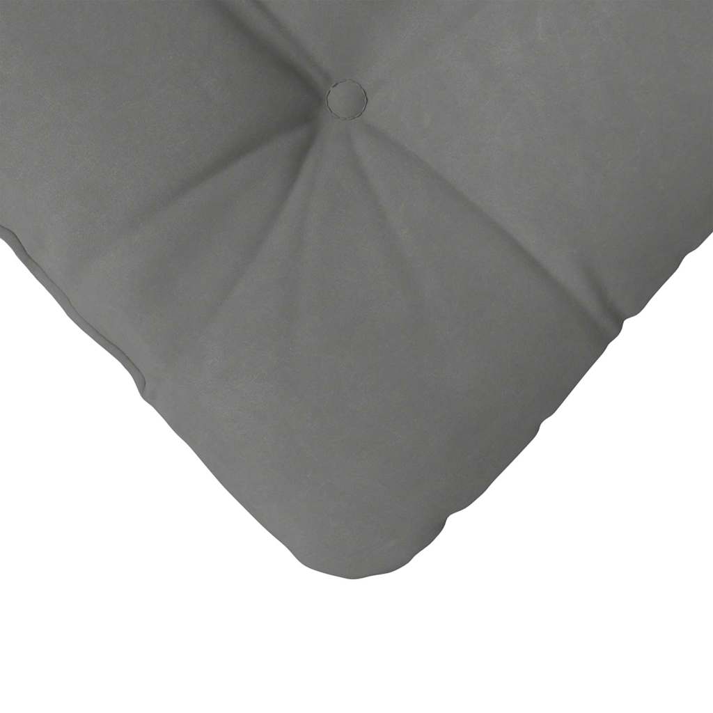 Cuscini per Seduta 4 pz Tessuto in Microfibra Grigio Scuro