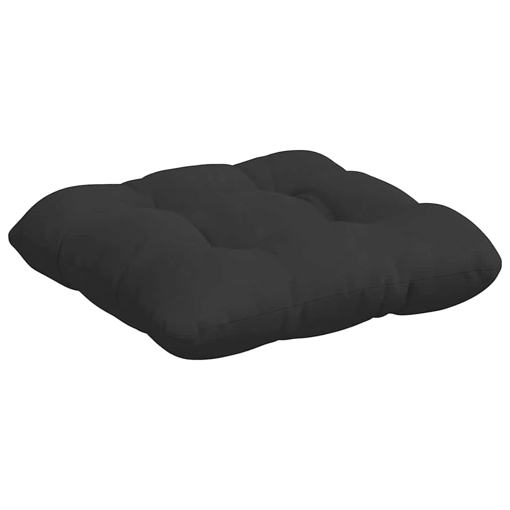Cuscini per Seduta 4 pz Tessuto in Microfibra Nero 40 x 40 cm