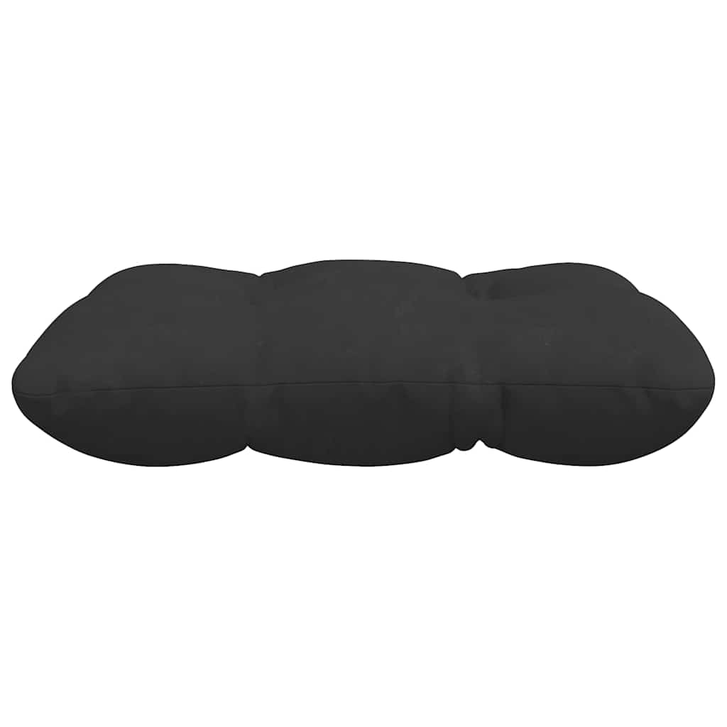 Cuscini per Seduta 4 pz Tessuto in Microfibra Nero 40 x 40 cm