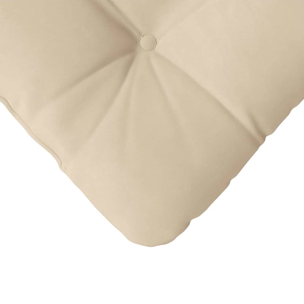 Cuscini per Seduta 4 pz Tessuto in Microfibra Crema 40 x 40 cm