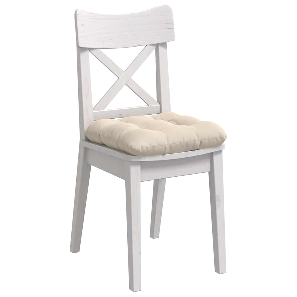 Cuscini per Seduta 4 pz Tessuto in Microfibra Beige 40 x 40 cm