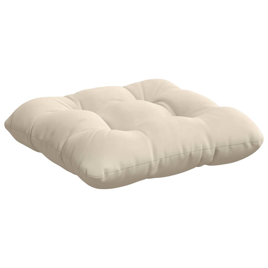 Cuscini per Seduta 4 pz Tessuto in Microfibra Beige 40 x 40 cm