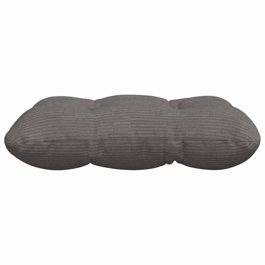Cuscini per Seduta 4 pz Tessuto in Cords Grigio Chiaro