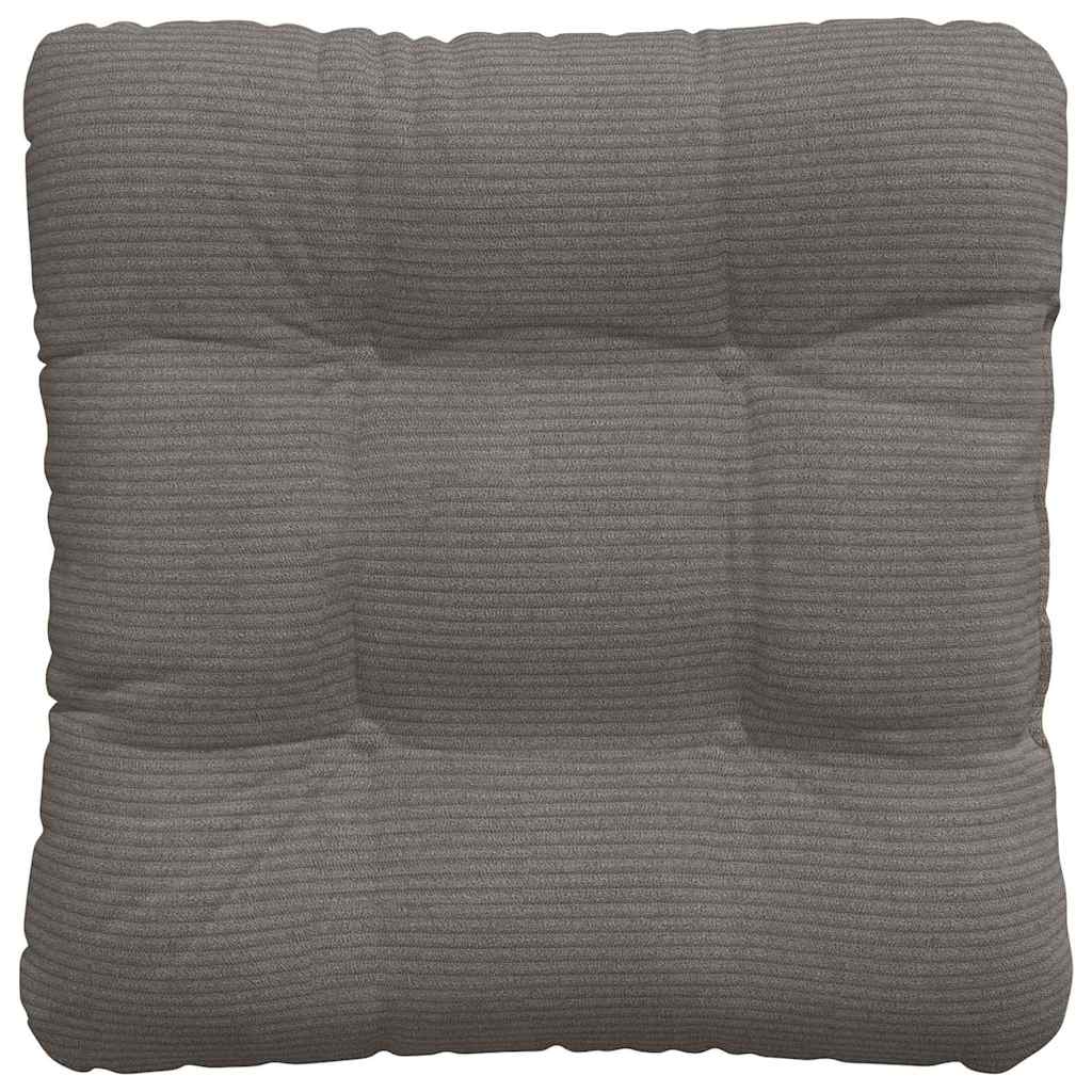 Cuscini per Seduta 4 pz Tessuto in Cords Grigio Chiaro