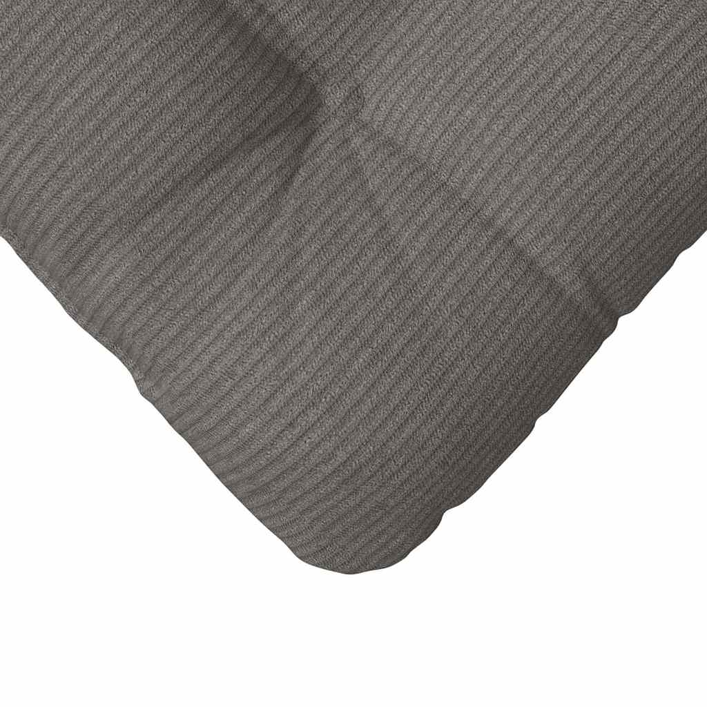 Cuscini per Seduta 4 pz Tessuto in Cords Grigio Chiaro