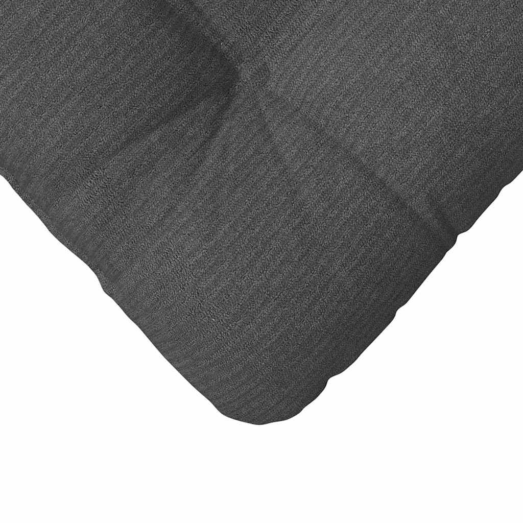 Cuscini per Seduta 4 pz Tessuto in Cords Grigio Scuro