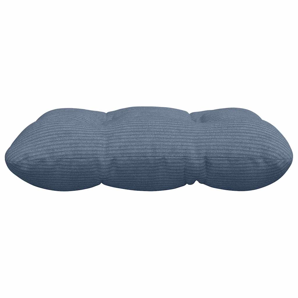 Cuscini per Seduta 4 pz Tessuto in Cords Blu 40 x 40 cm