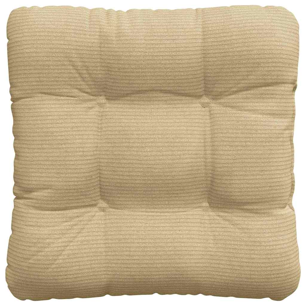 Cuscini per Seduta 4 pz Tessuto in Cords Grigio Verde