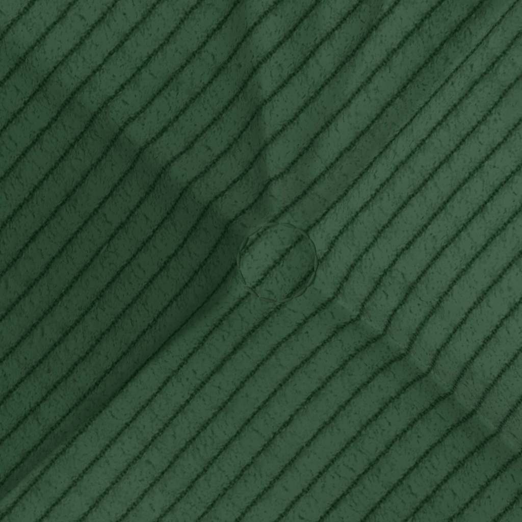 Cuscini per Seduta 4 pz Tessuto in Cords Verde Scuro 40 x 40 cm