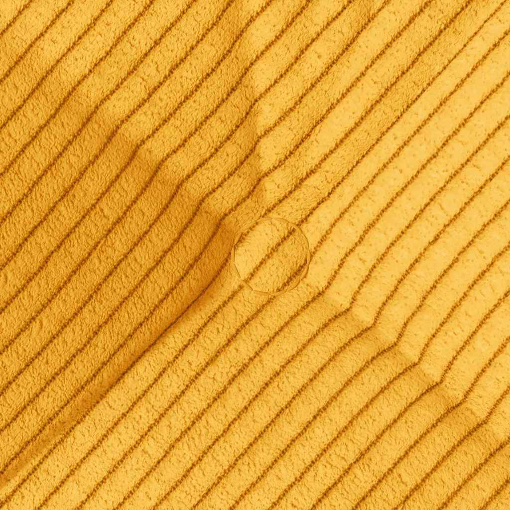 Cuscini per Seduta 4 pz Tessuto in Cords Giallo Chiaro
