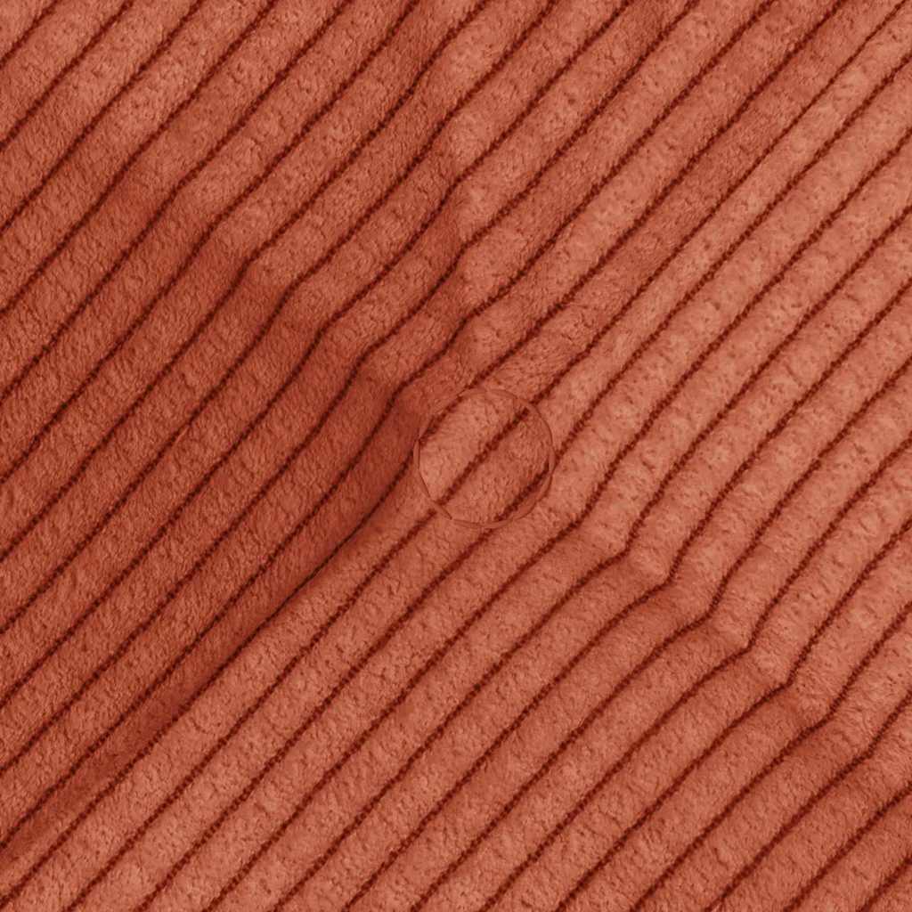 Cuscini per Seduta 4 pz Tessuto in Cords Rosso Arancio