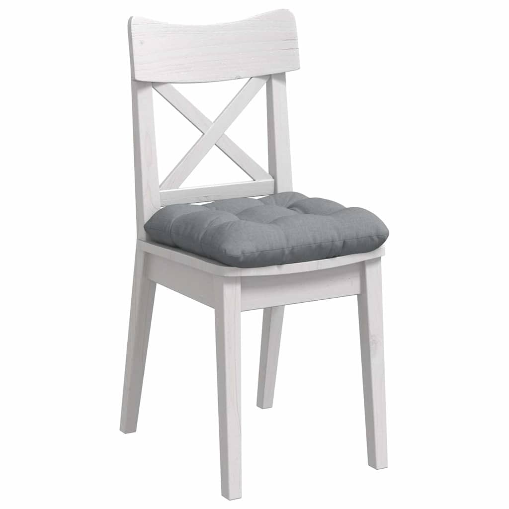 Cuscini per Seduta 4 pz Tessuto Grigio Chiaro 45 x 45 x 12 cm