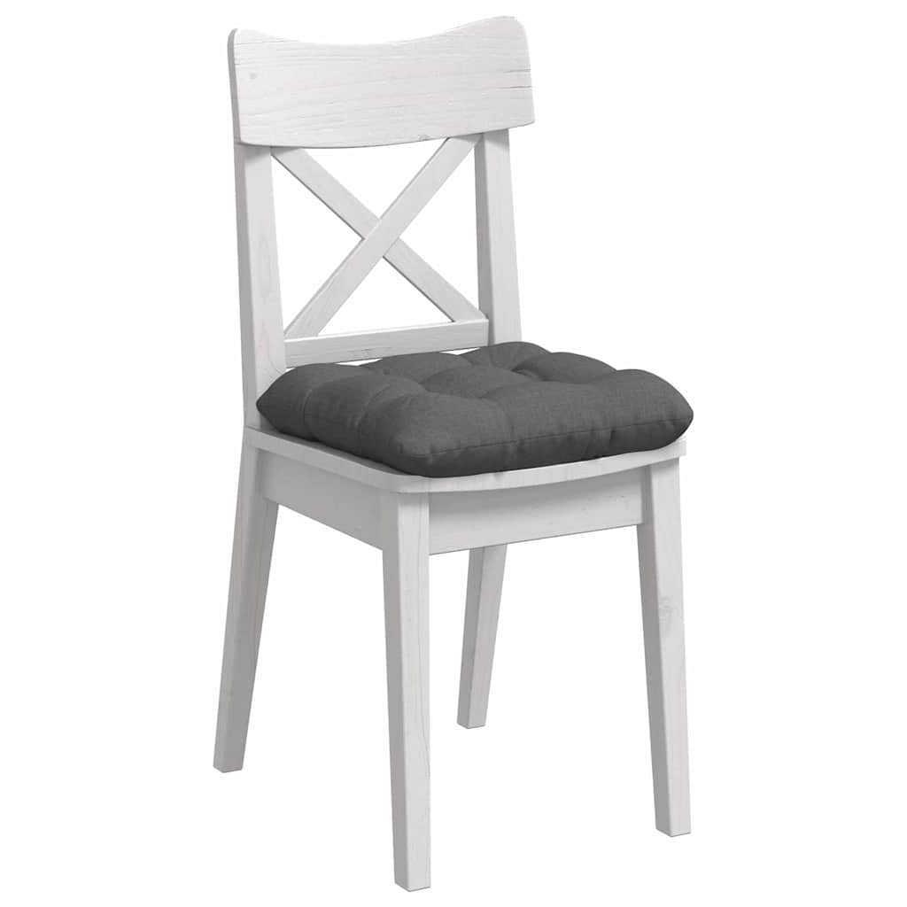 Cuscini per Seduta 4 pz Tessuto Grigio Scuro 45 x 45 x 12 cm