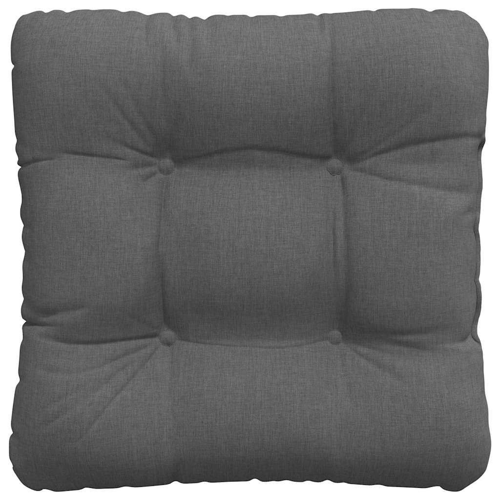 Cuscini per Seduta 4 pz Tessuto Grigio Scuro 45 x 45 x 12 cm