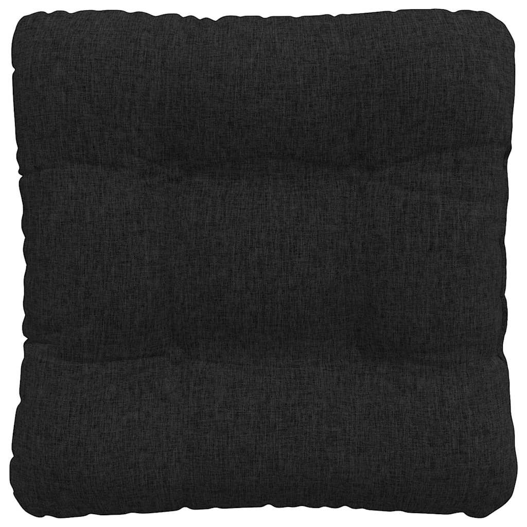 Cuscini per Seduta 4 pz Tessuto Nero 45 x 45 x 12 cm