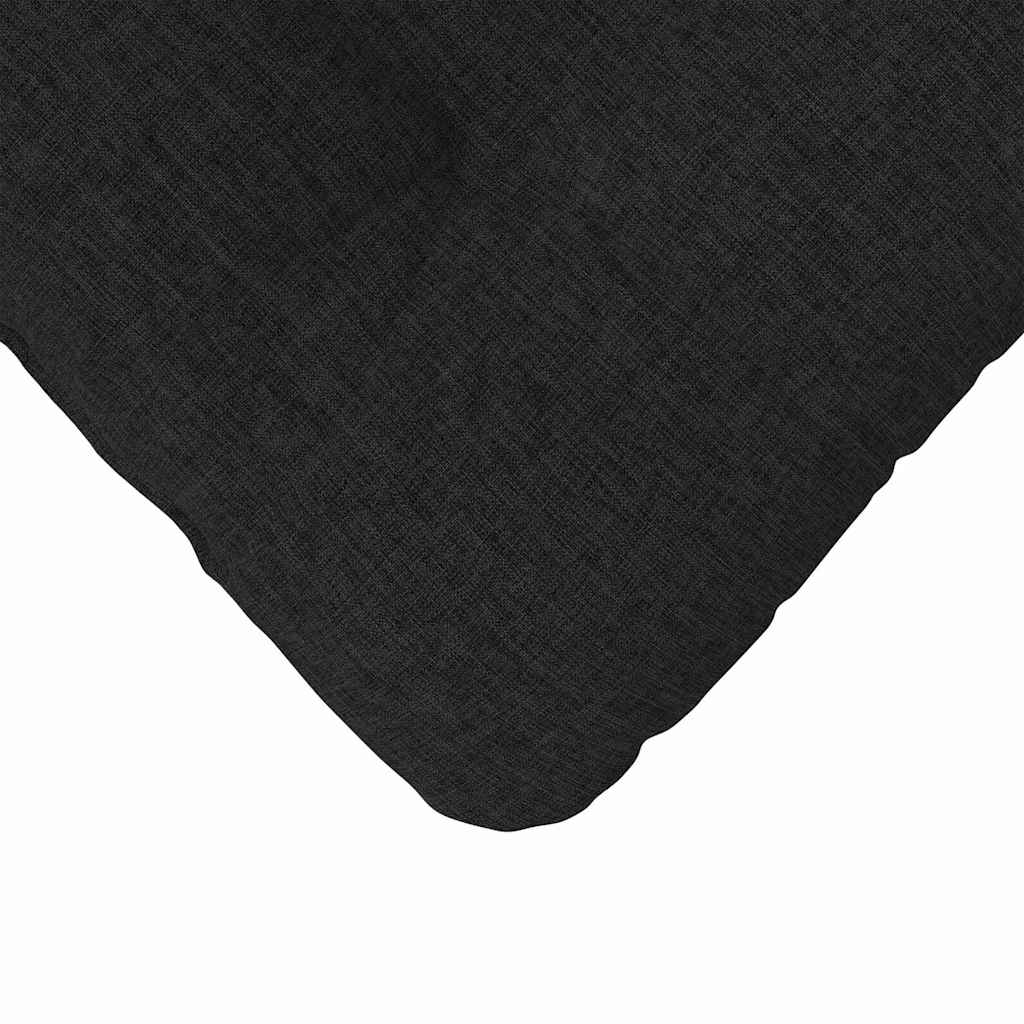 Cuscini per Seduta 4 pz Tessuto Nero 45 x 45 x 12 cm