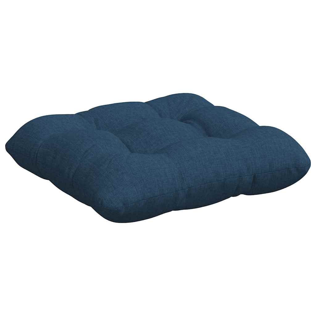 Cuscini per Seduta 4 pz Tessuto Blu 45 x 45 x 12 cm