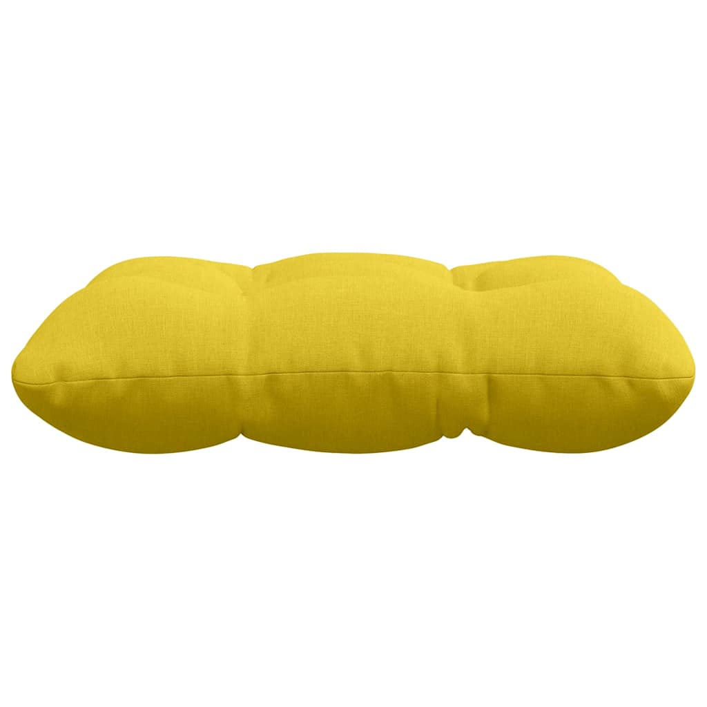 Cuscini per Seduta 4 pz Tessuto Giallo Chiaro 45 x 45 x 12 cm