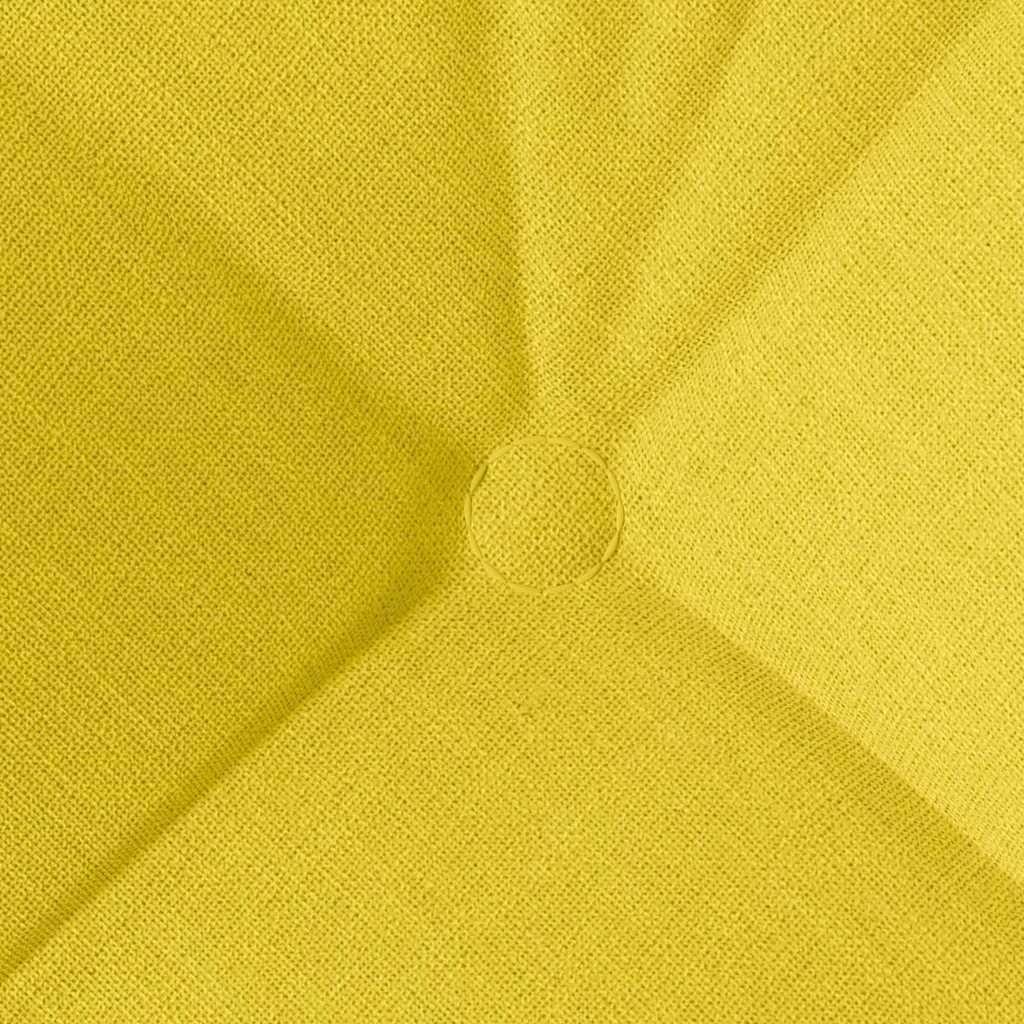 Cuscini per Seduta 4 pz Tessuto Giallo Chiaro 45 x 45 x 12 cm