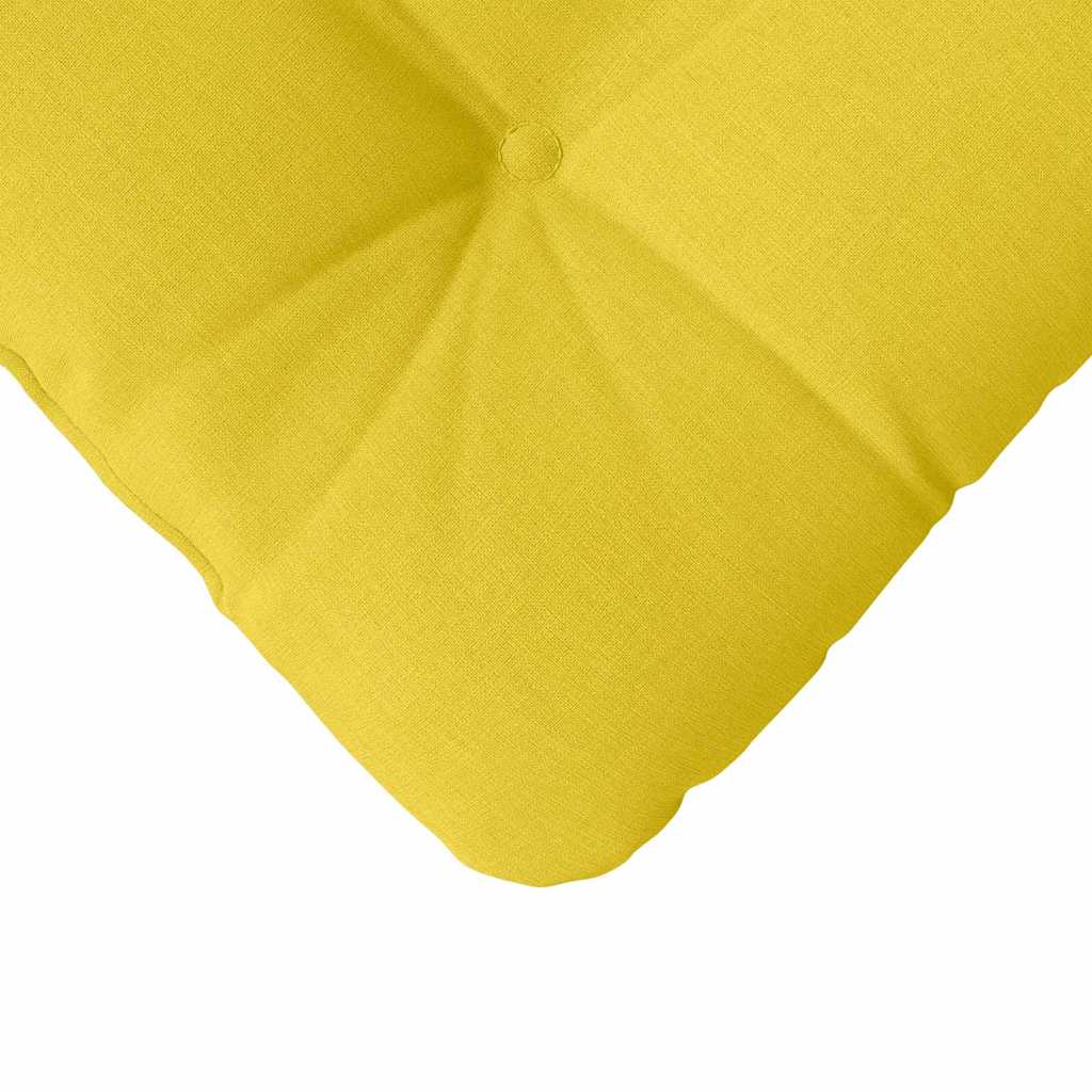 Cuscini per Seduta 4 pz Tessuto Giallo Chiaro 45 x 45 x 12 cm