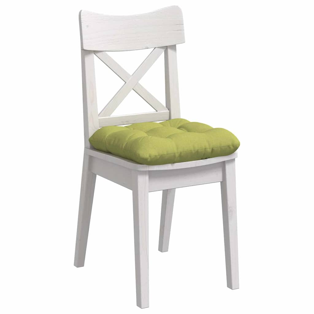 Cuscini per Seduta 4 pz Tessuto Verde chiaro 45 x 45 x 12 cm
