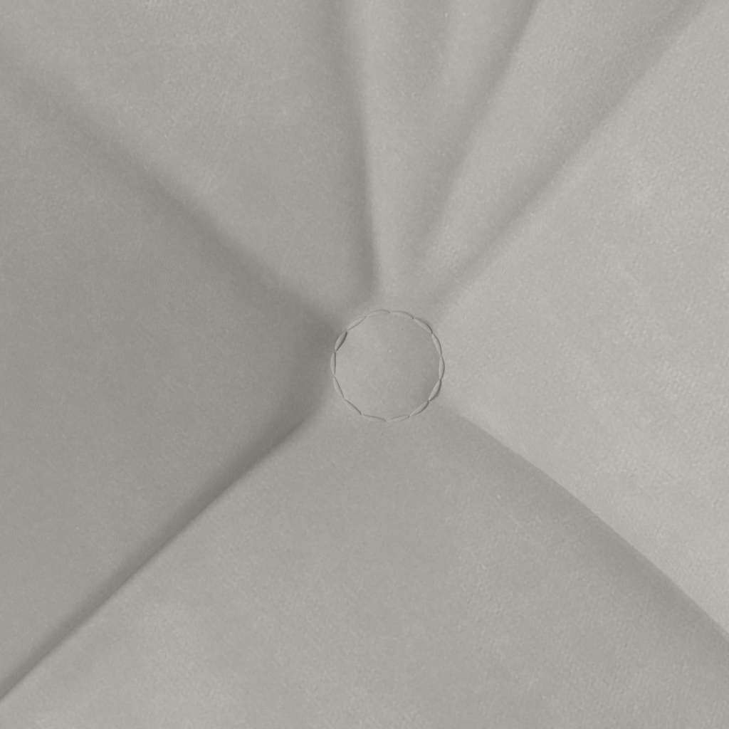 Cuscini per Seduta 4 pz Tessuto in Microfibra Grigio Chiaro