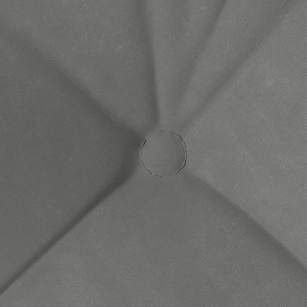 Cuscini per Seduta 4 pz Tessuto in Microfibra Grigio Scuro