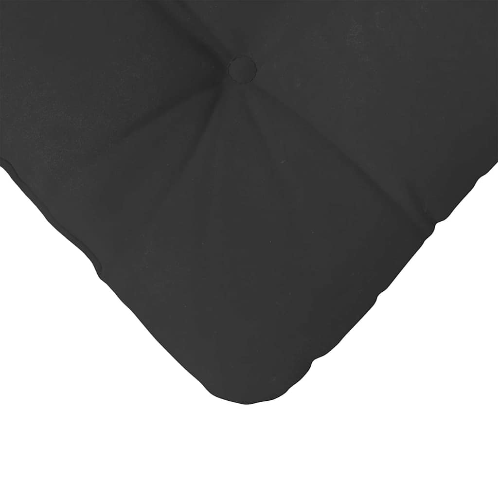 Cuscini per Seduta 4 pz Tessuto in Microfibra Nero 45 x 45 cm