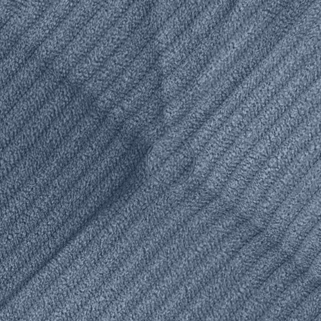 Cuscini per Seduta 4 pz Tessuto in Cords Blu 45 x 45 cm