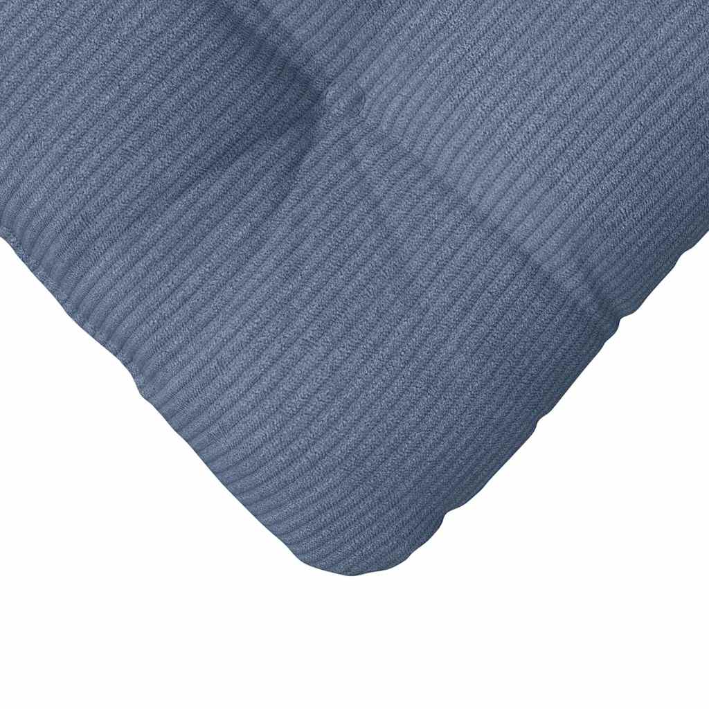 Cuscini per Seduta 4 pz Tessuto in Cords Blu 45 x 45 cm