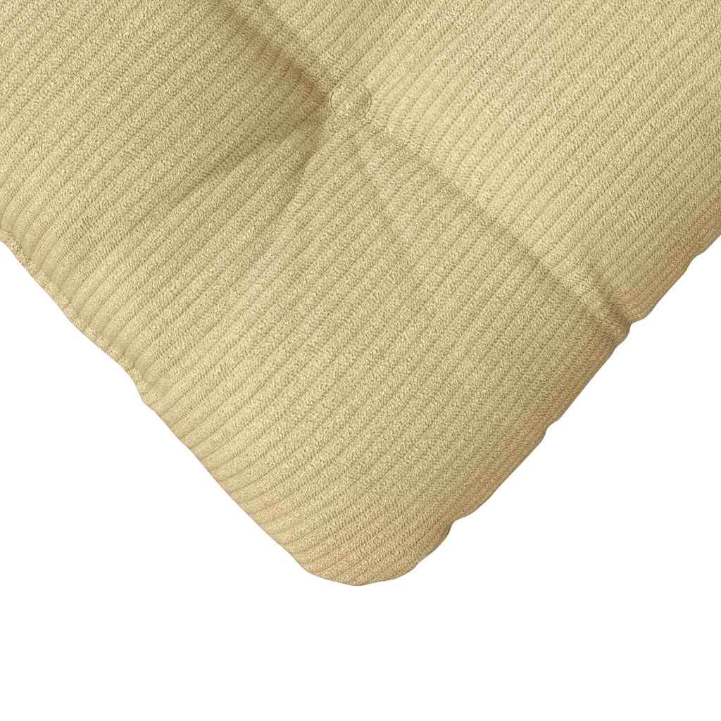 Cuscini per Seduta 4 pz Tessuto in Cords Grigio Verde