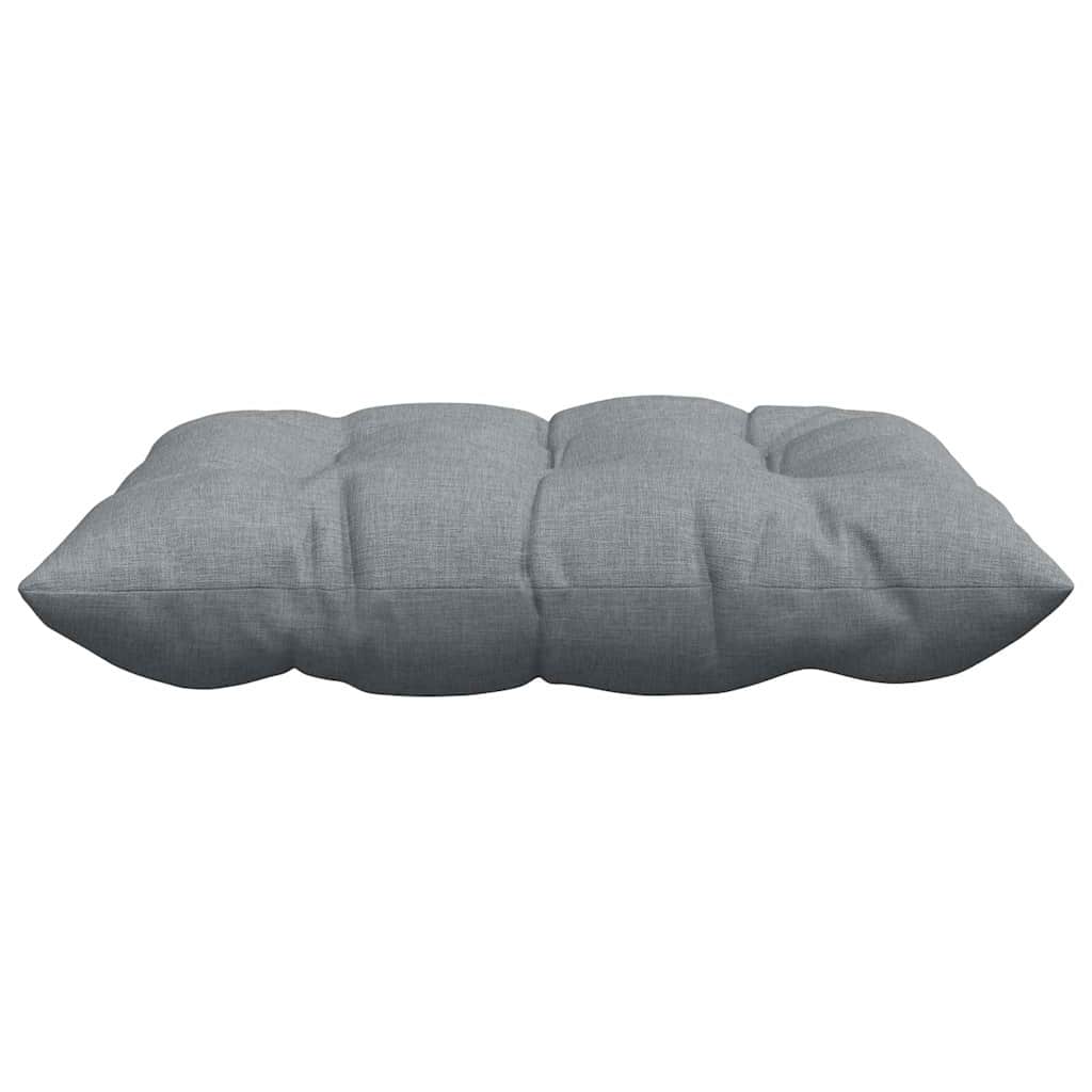 Cuscini per Seduta 4 pz Tessuto Grigio Chiaro 40 x 40 x 6 cm