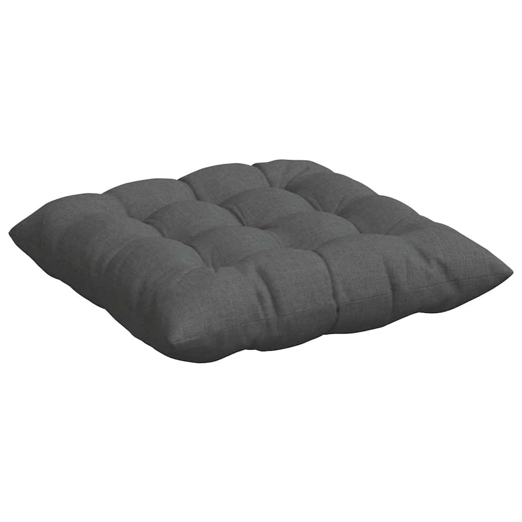 Cuscini per Seduta 4 pz Tessuto Grigio Scuro 40 x 40 x 6 cm