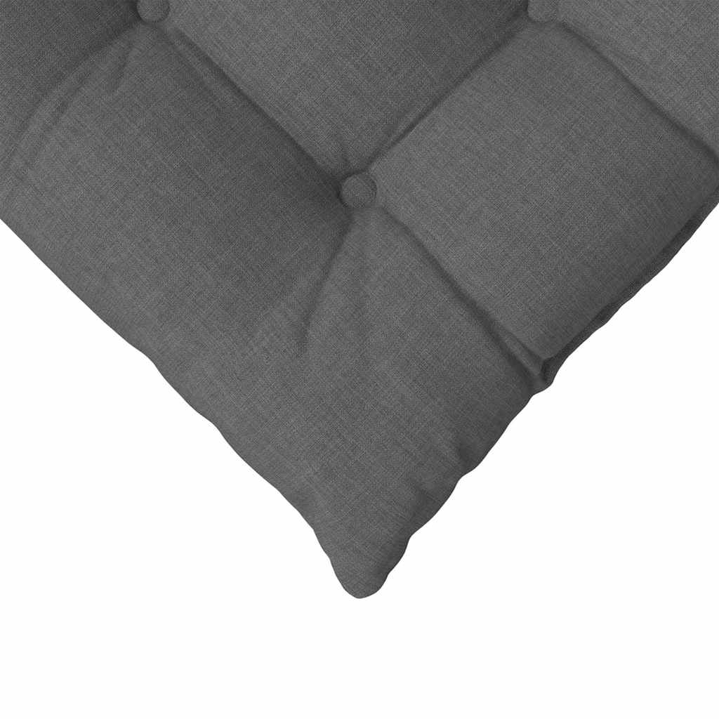Cuscini per Seduta 4 pz Tessuto Grigio Scuro 40 x 40 x 6 cm