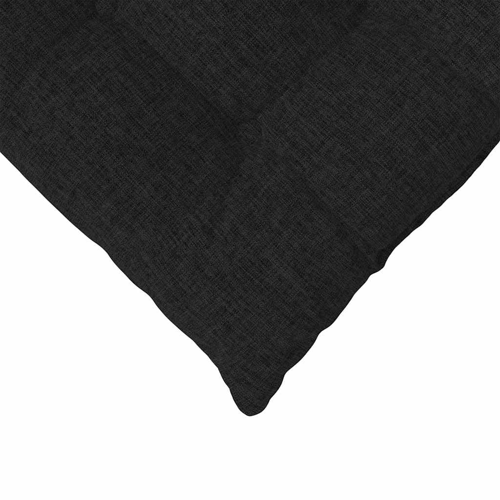 Cuscini per Seduta 4 pz Tessuto Nero 40 x 40 x 6 cm