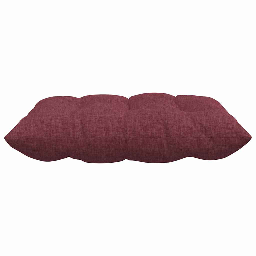 Cuscini per Seduta 4 pz Tessuto Rosso Vino 40 x 40 x 6 cm