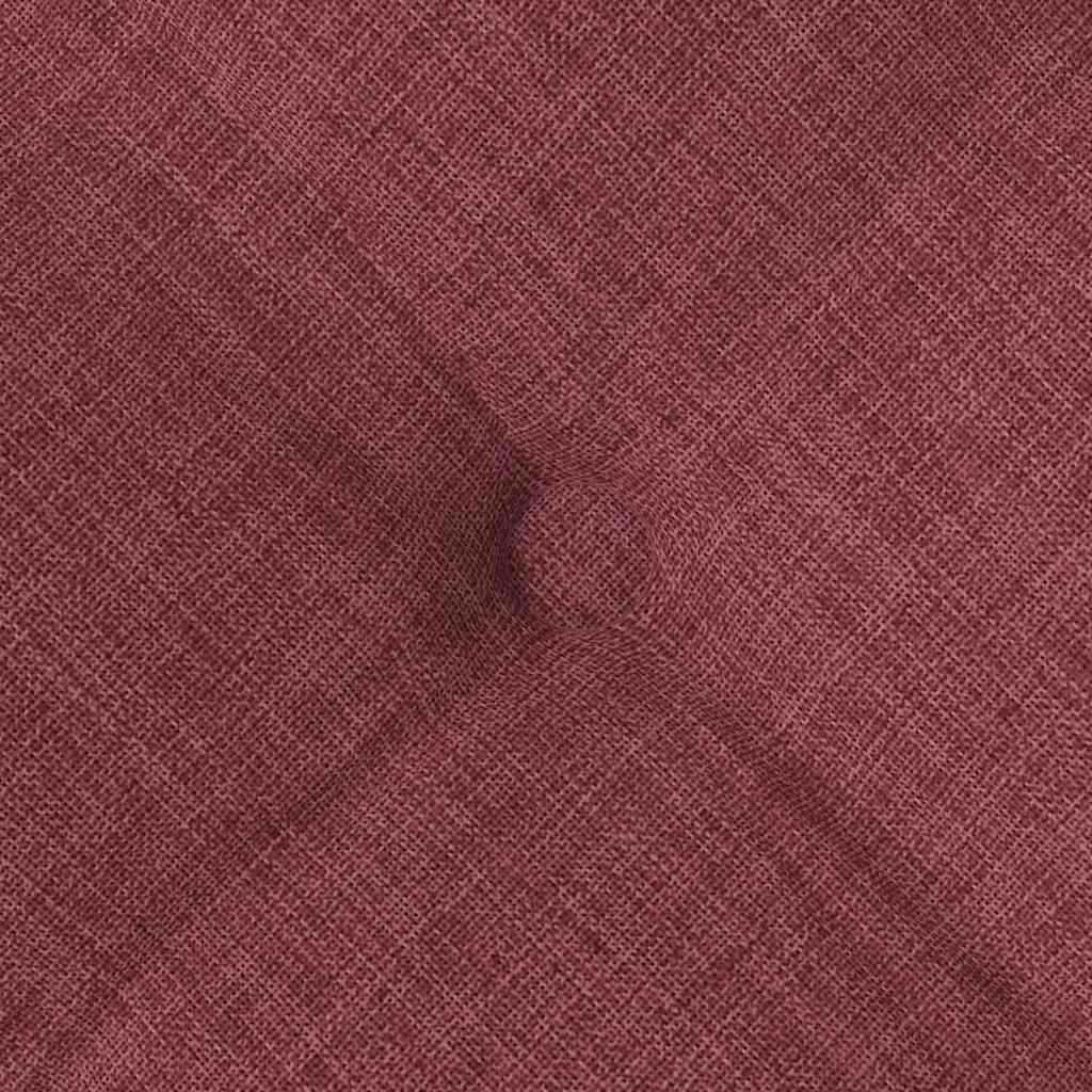 Cuscini per Seduta 4 pz Tessuto Rosso Vino 40 x 40 x 6 cm