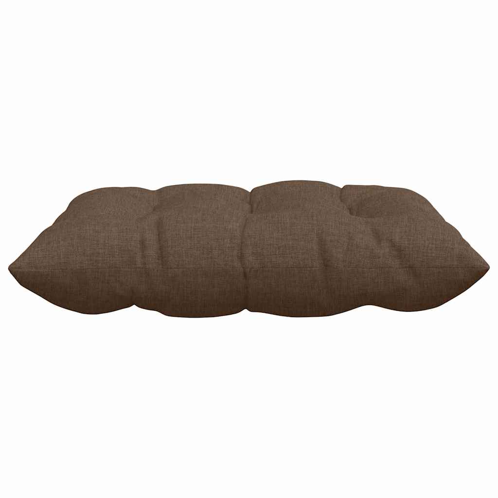 Cuscini per Seduta 4 pz Tessuto Marrone 40 x 40 x 6 cm