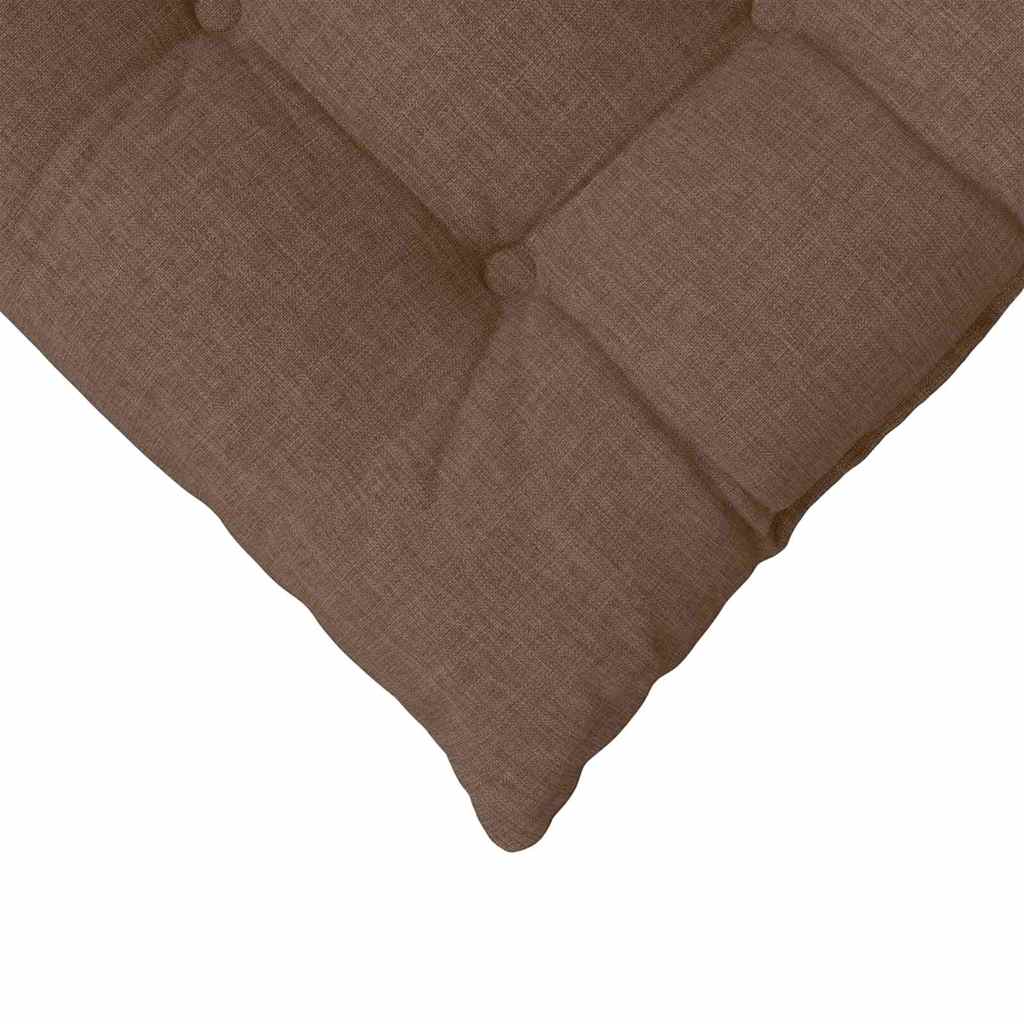 Cuscini per Seduta 4 pz Tessuto Marrone 40 x 40 x 6 cm
